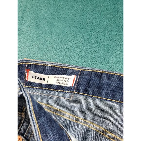 True Religion Jeans Size 26 Womens Blue Stretch Starr Cropped Straight NWT - Picture 4 of 16